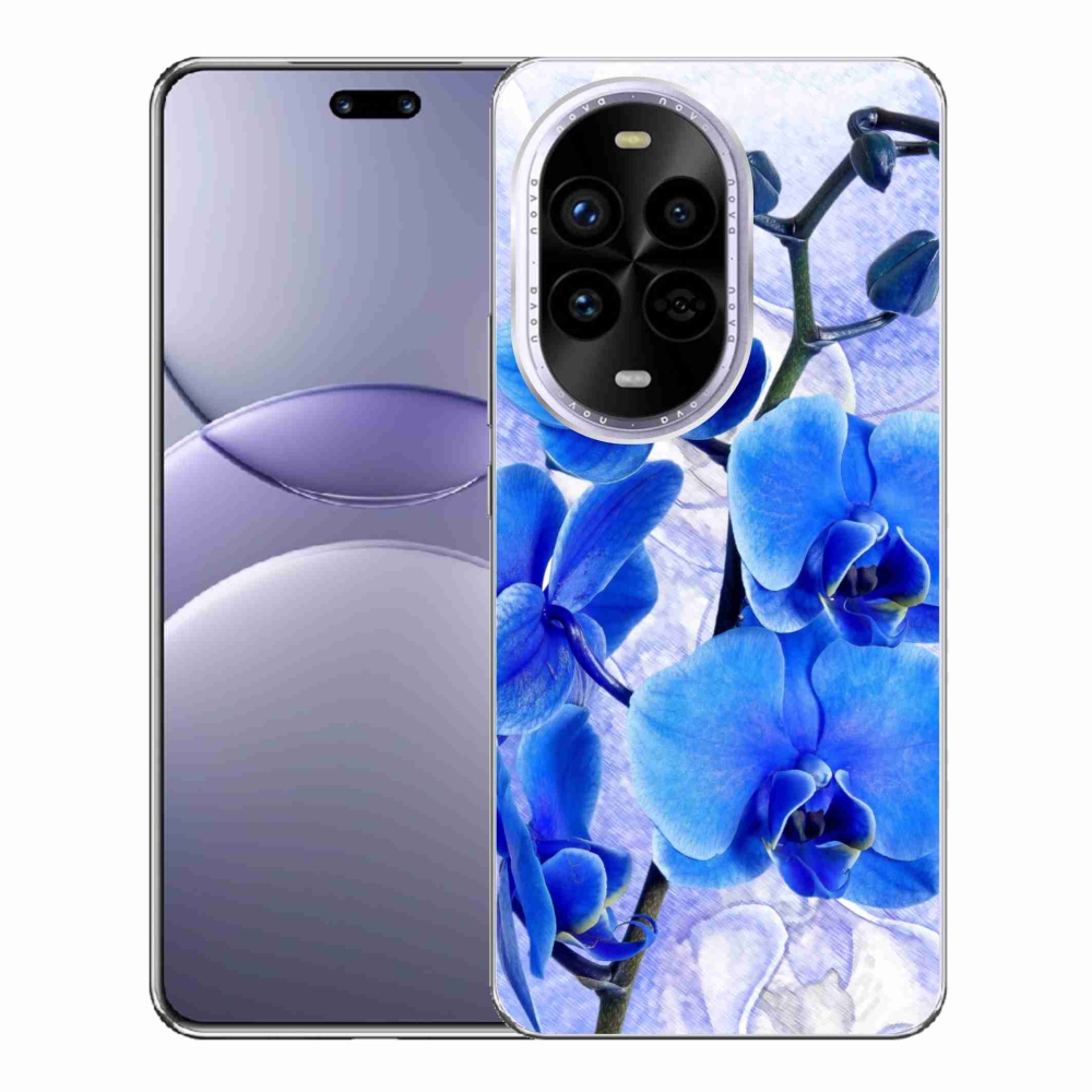 Gélový kryt mmCase na Huawei Nova 13 Pro 5G - modré kvety