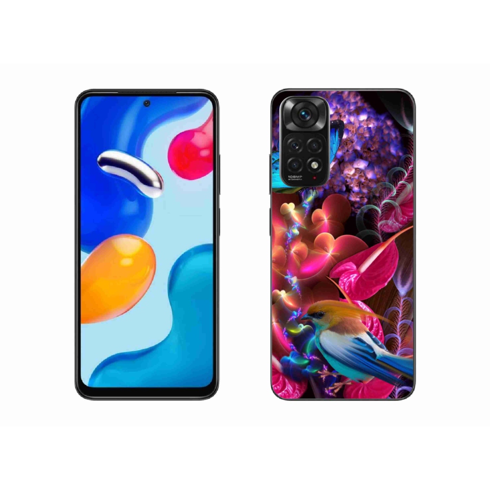 Gélový kryt mmCase na Xiaomi Redmi Note 11 4G - farebné kvety