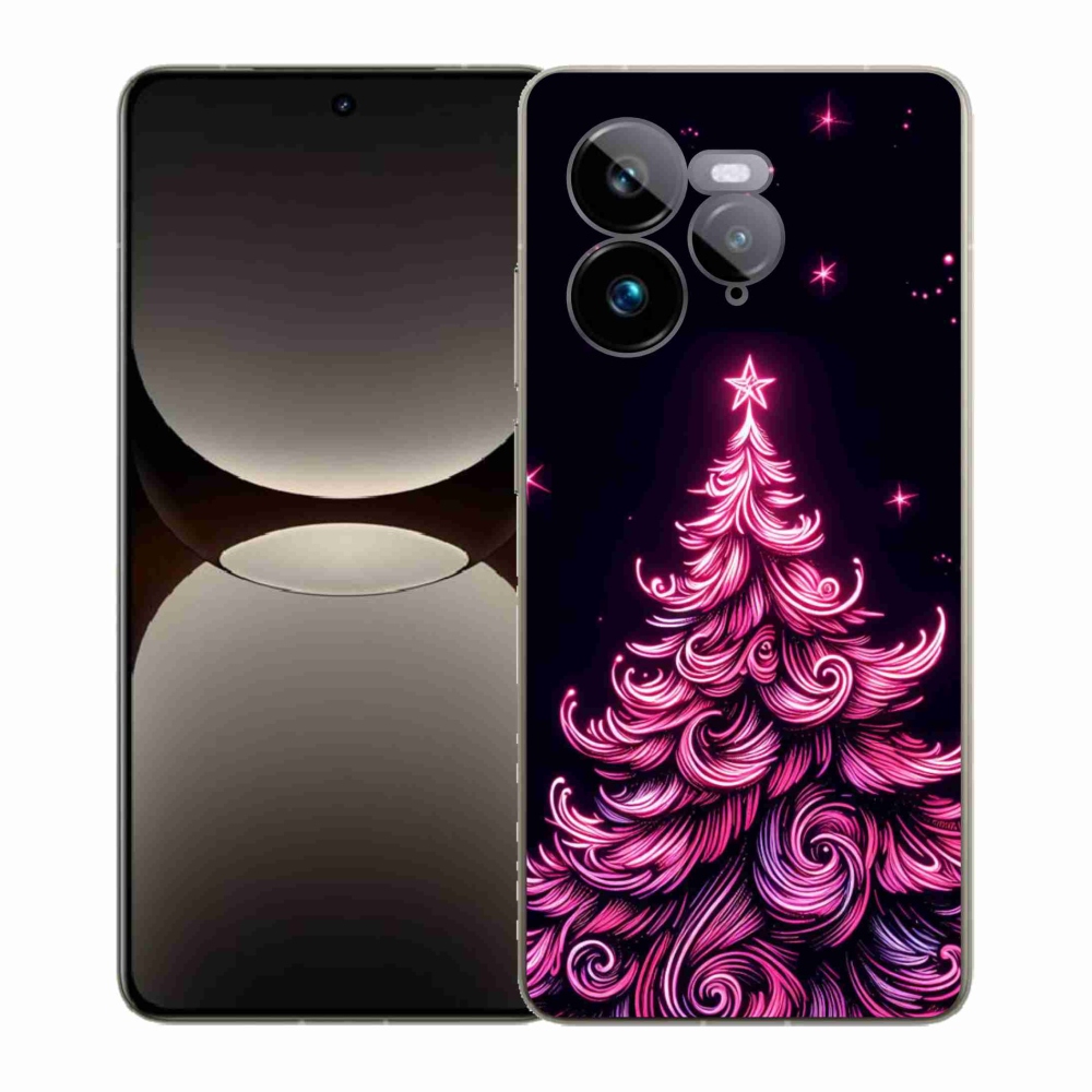Gélový kryt mmCase na Realme GT 7 Pro 5G - neónový vianočný stromček 2