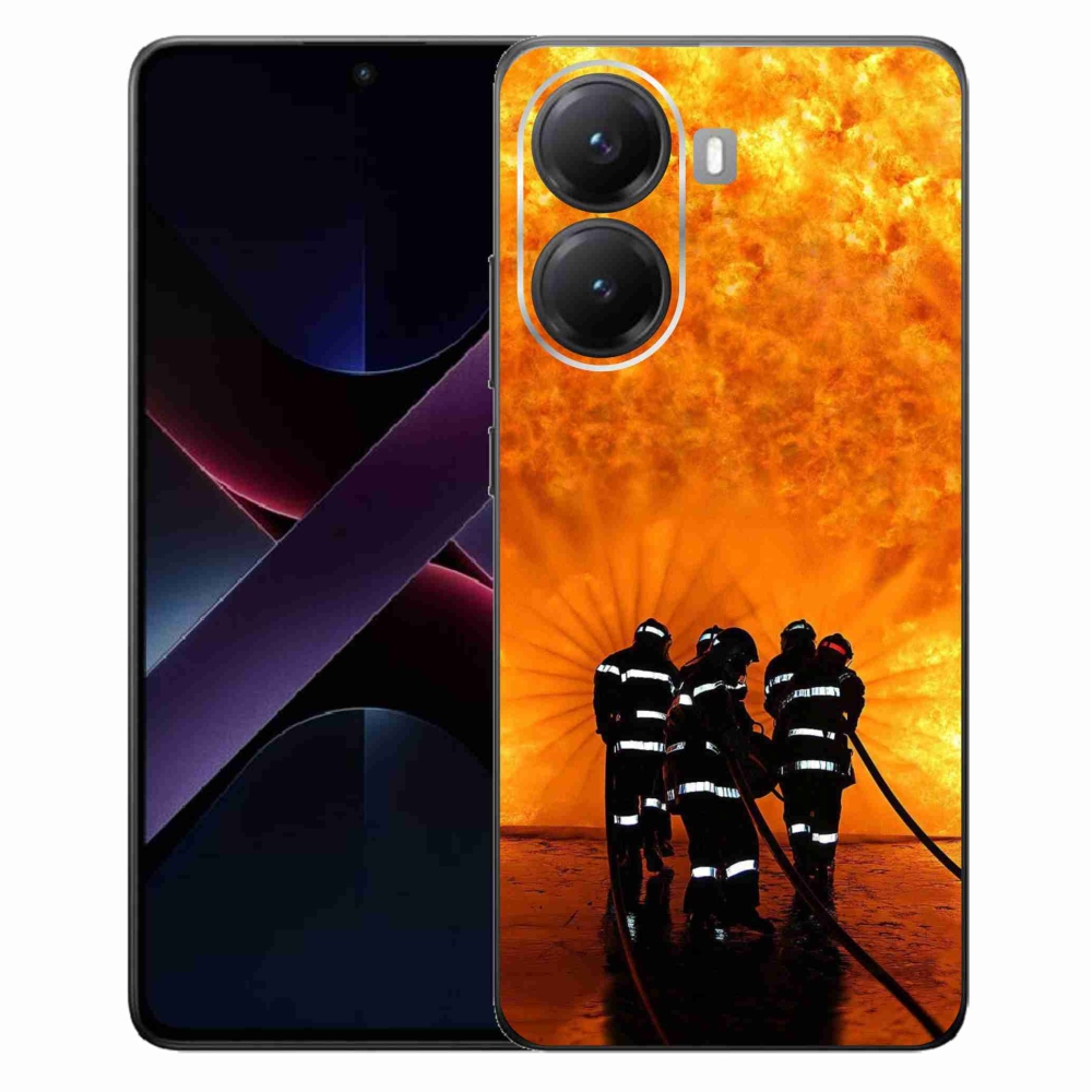 Gélový kryt mmCase na Xiaomi Poco X7 Pro 5G - požiar