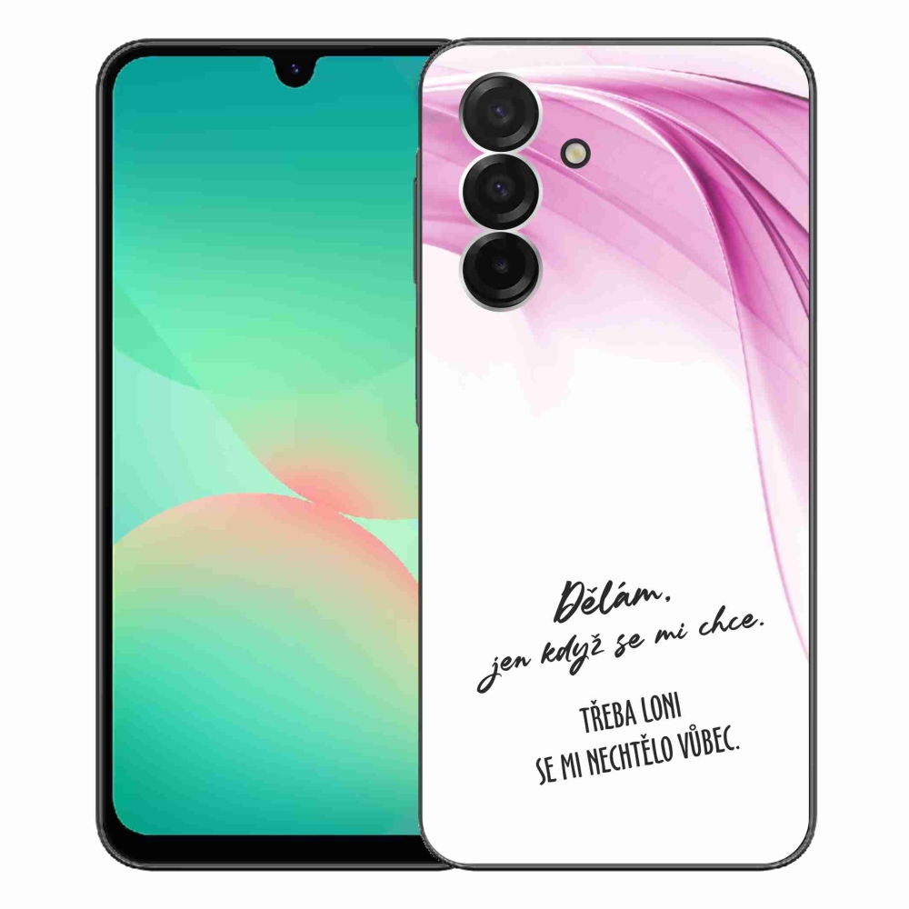 Gélový kryt mmCase na Samsung Galaxy A26 5G - vtipný text 12 biele pozadie