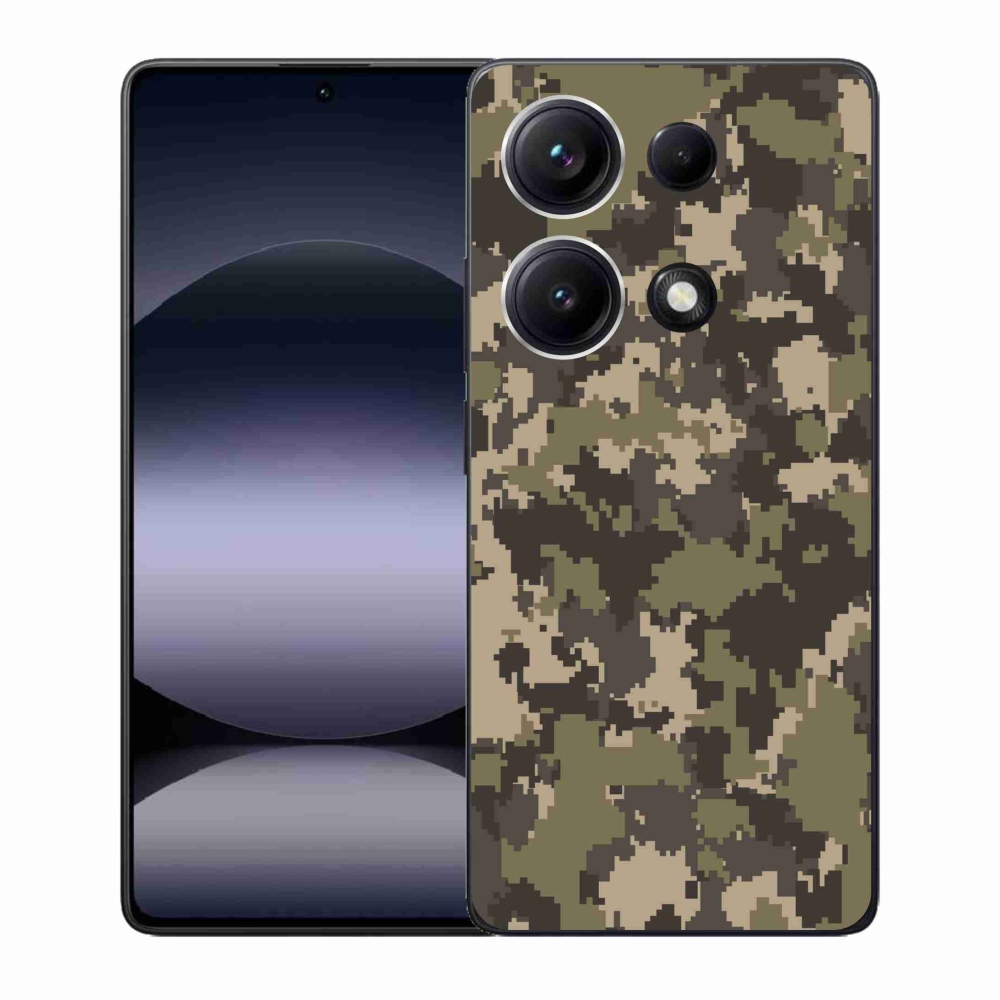 Gélový kryt mmCase na Xiaomi Redmi Note 14S - maskáčový vzor 12