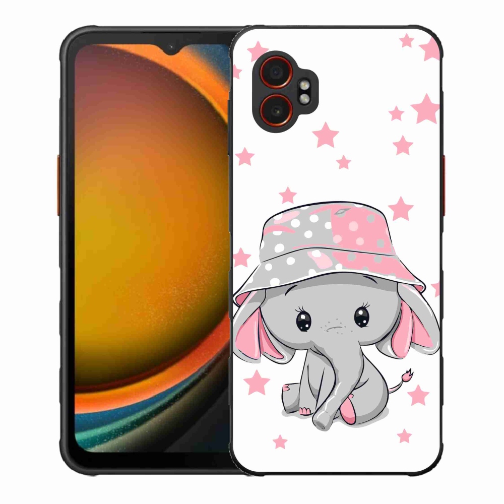 Gélový kryt mmCase na Samsung Galaxy Xcover 7 Pro - ružový slon