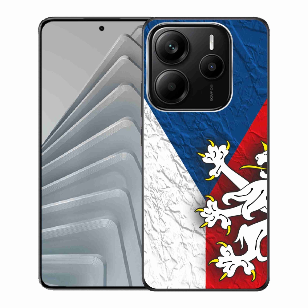 Gélový kryt mmCase na Xiaomi Redmi Note 14 5G - česká vlajka 1