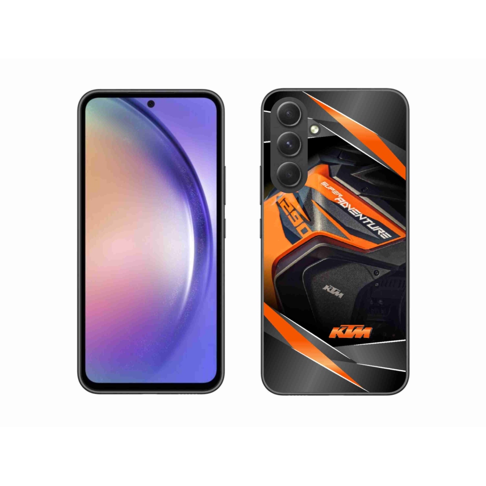 Gélový kryt mmCase na Samsung Galaxy A54 5G - motorka ktm