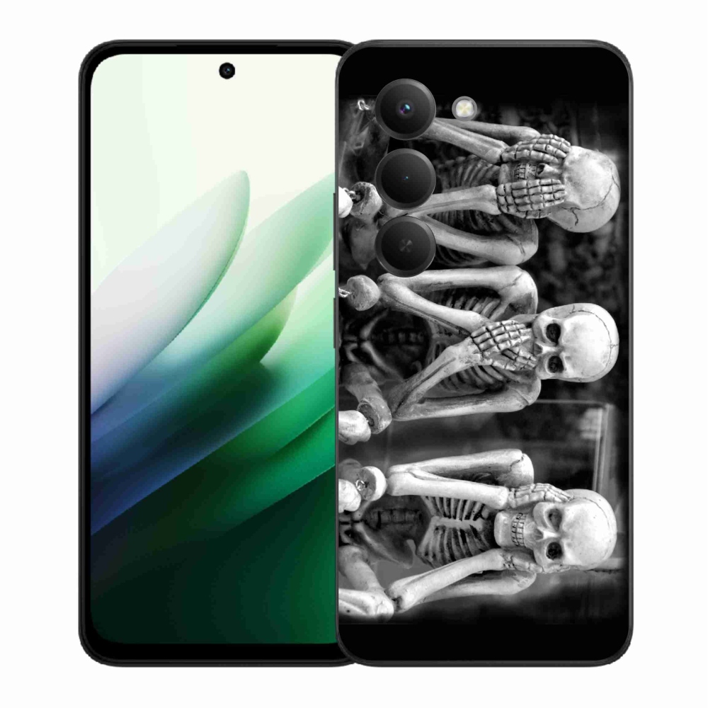 Gélový kryt mmCase na Xiaomi Redmi 15 5G (169mm) - kostlivci