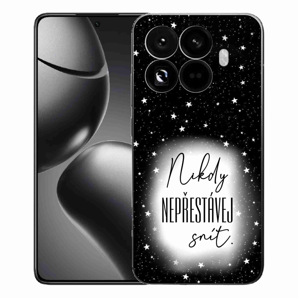 Gélový kryt mmCase na Xiaomi 15T Pro - citát 1 bieločierne pozadie