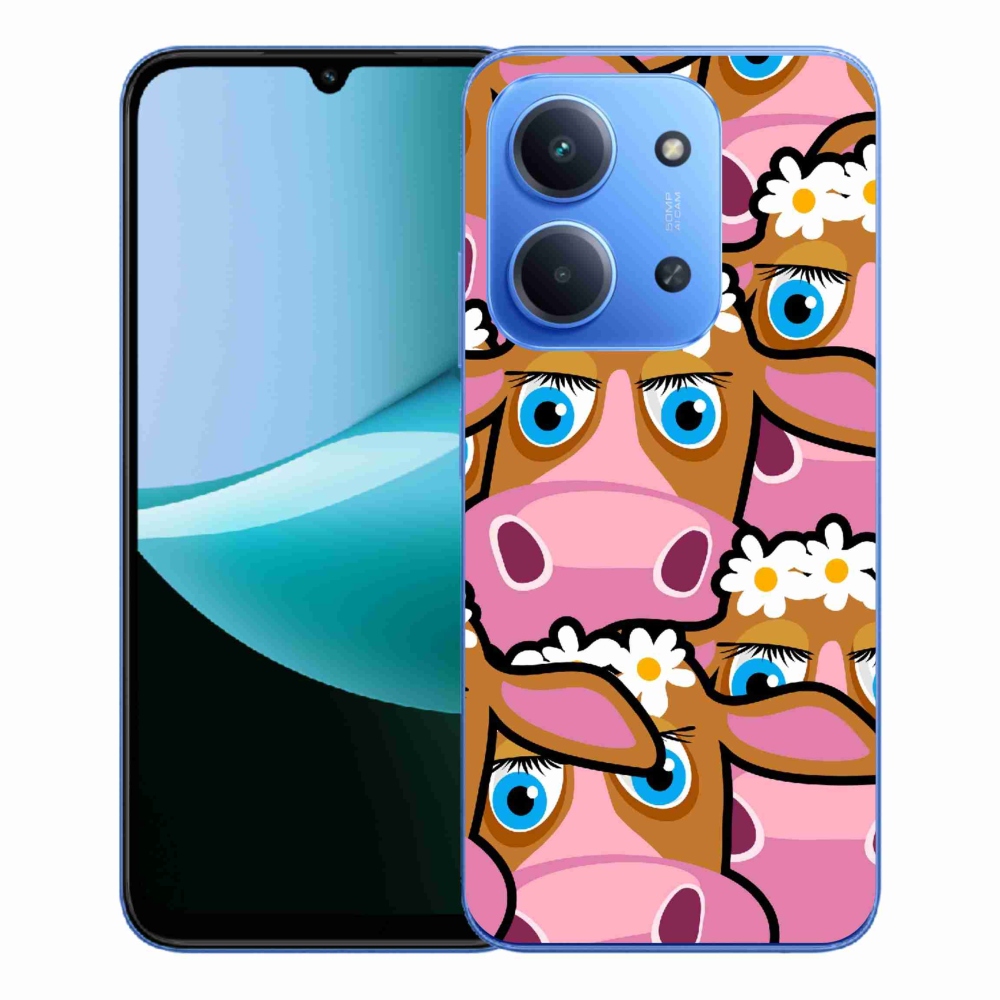 Gélový kryt mmCase na Xiaomi Redmi 15C 4G/5G (173mm) - kreslené kravičky