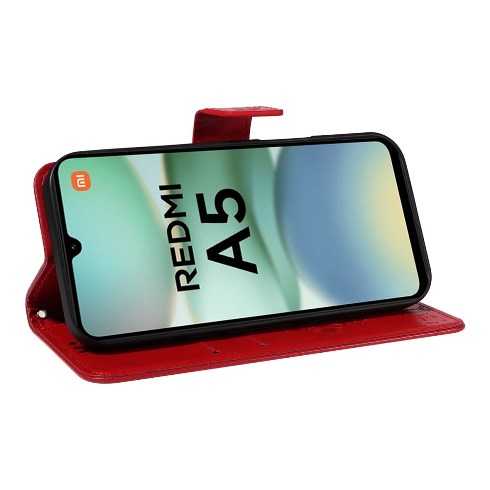 Trees knižkové púzdro na Xiaomi Redmi A5 (173.45x79.35x8.45mm) - červené