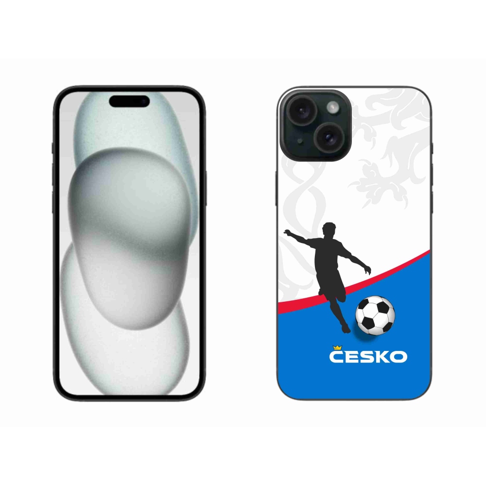 Gélový kryt mmCase na iPhone 15 Plus - futbal Česko 1