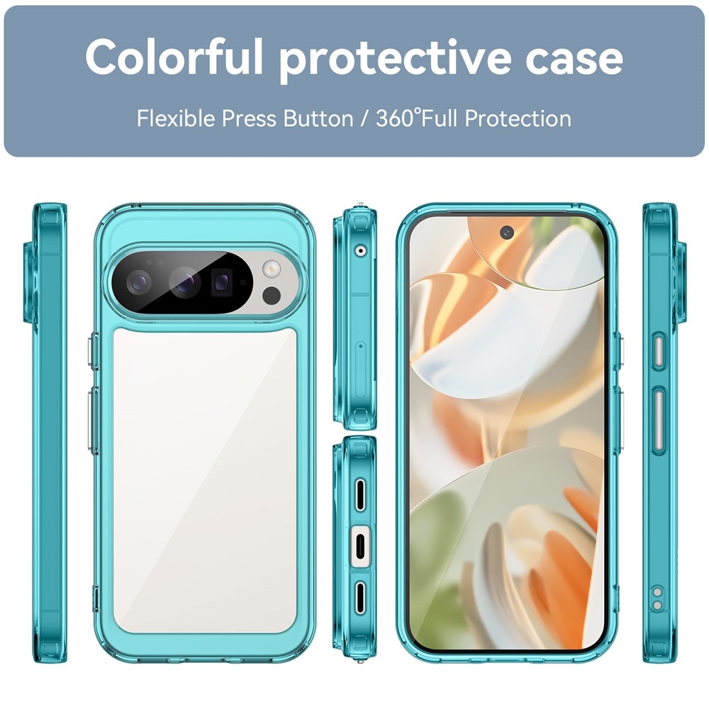 Gélový obal s pevným chrbtom na Google Pixel 10 Pro/Pixel 10 - svetlomodrý