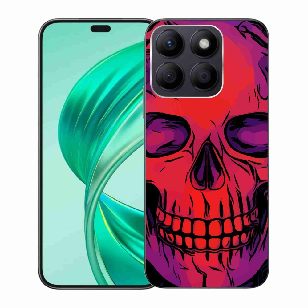 Gélový obal mmCase na Honor X8b - lebka