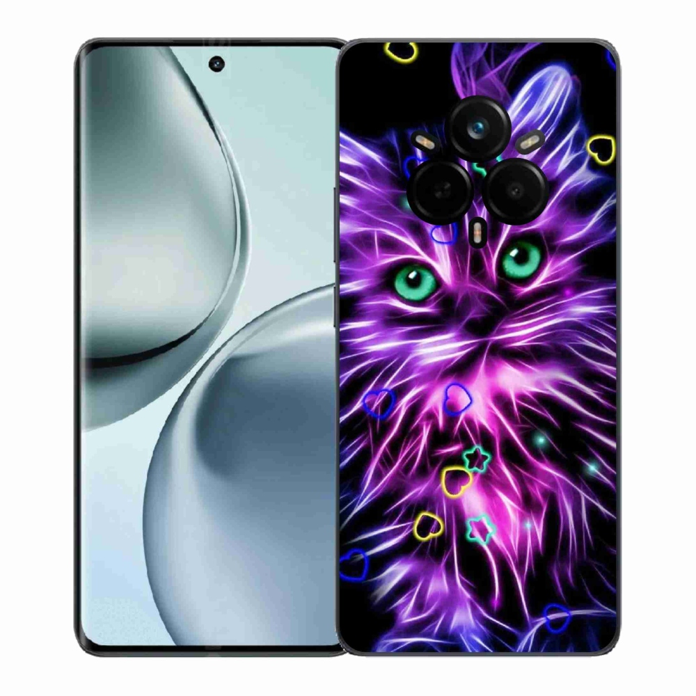 Gélový kryt mmCase na Realme 14 Pro+ 5G - abstraktná mačka