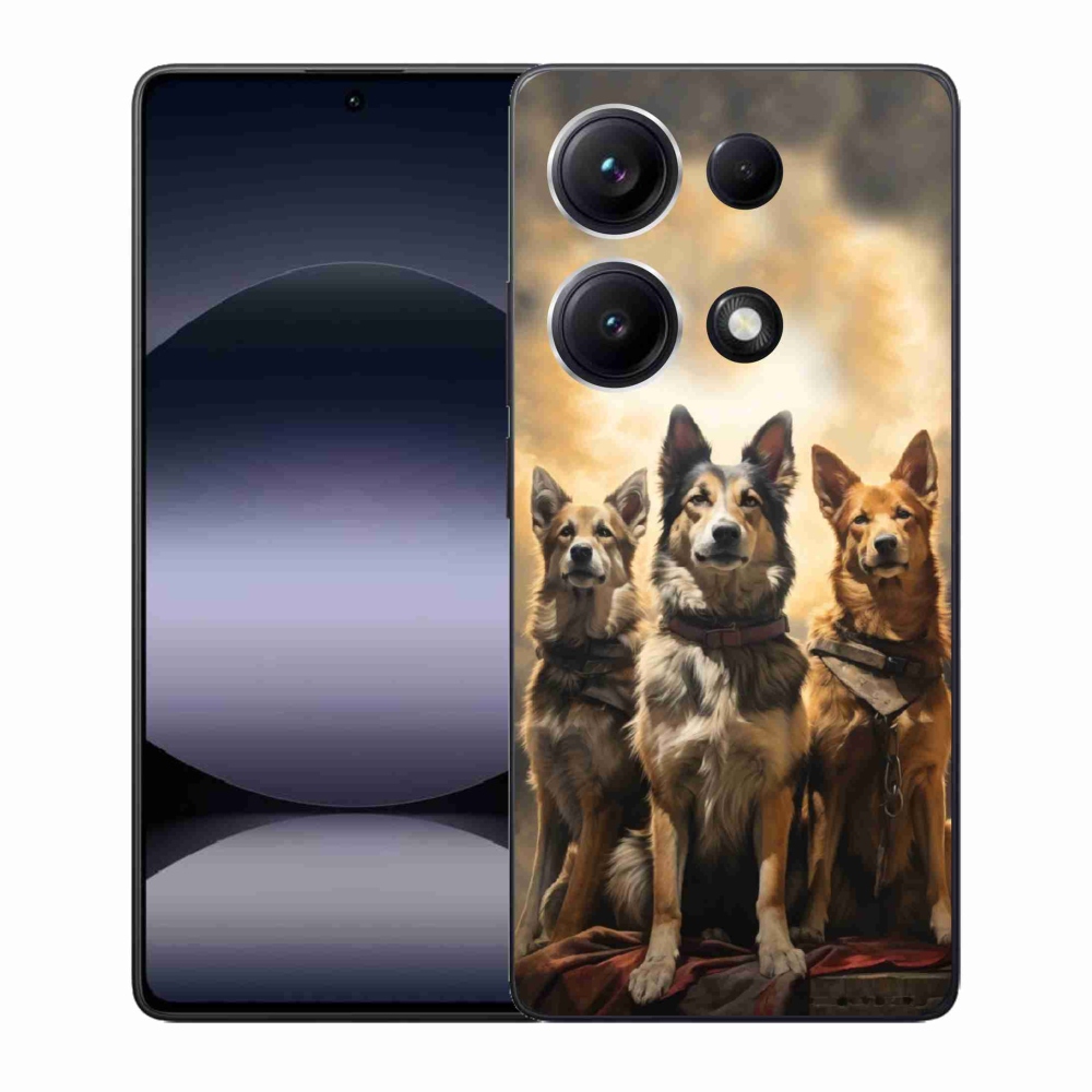 Gélový kryt mmCase na Xiaomi Redmi Note 14S - tri psy