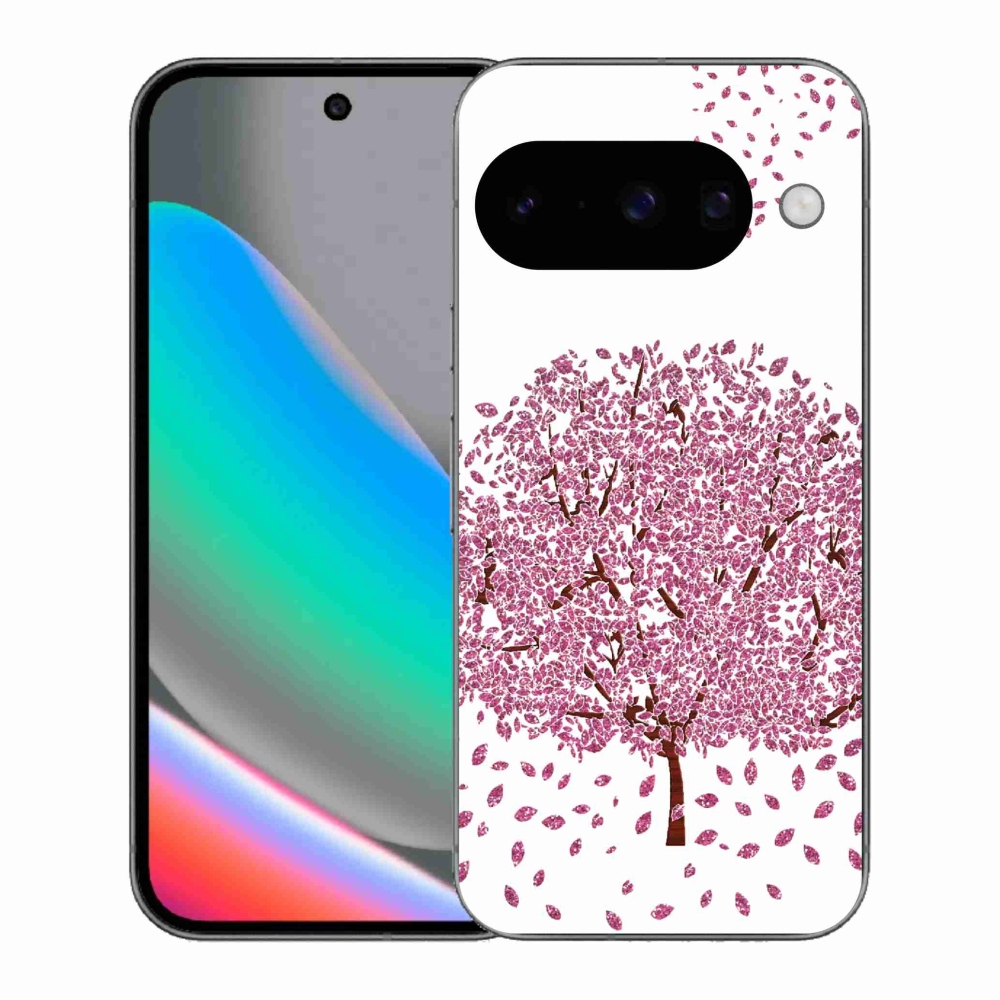 Gélový kryt mmCase na Google Pixel 10 - kreslený strom s listami
