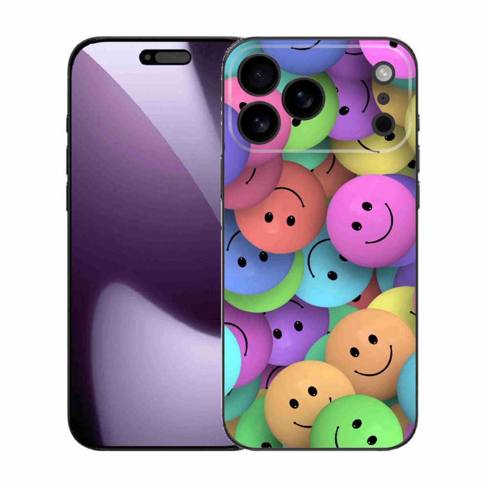 Gélový kryt mmCase na iPhone 17 Pro Max - farební smajlíci