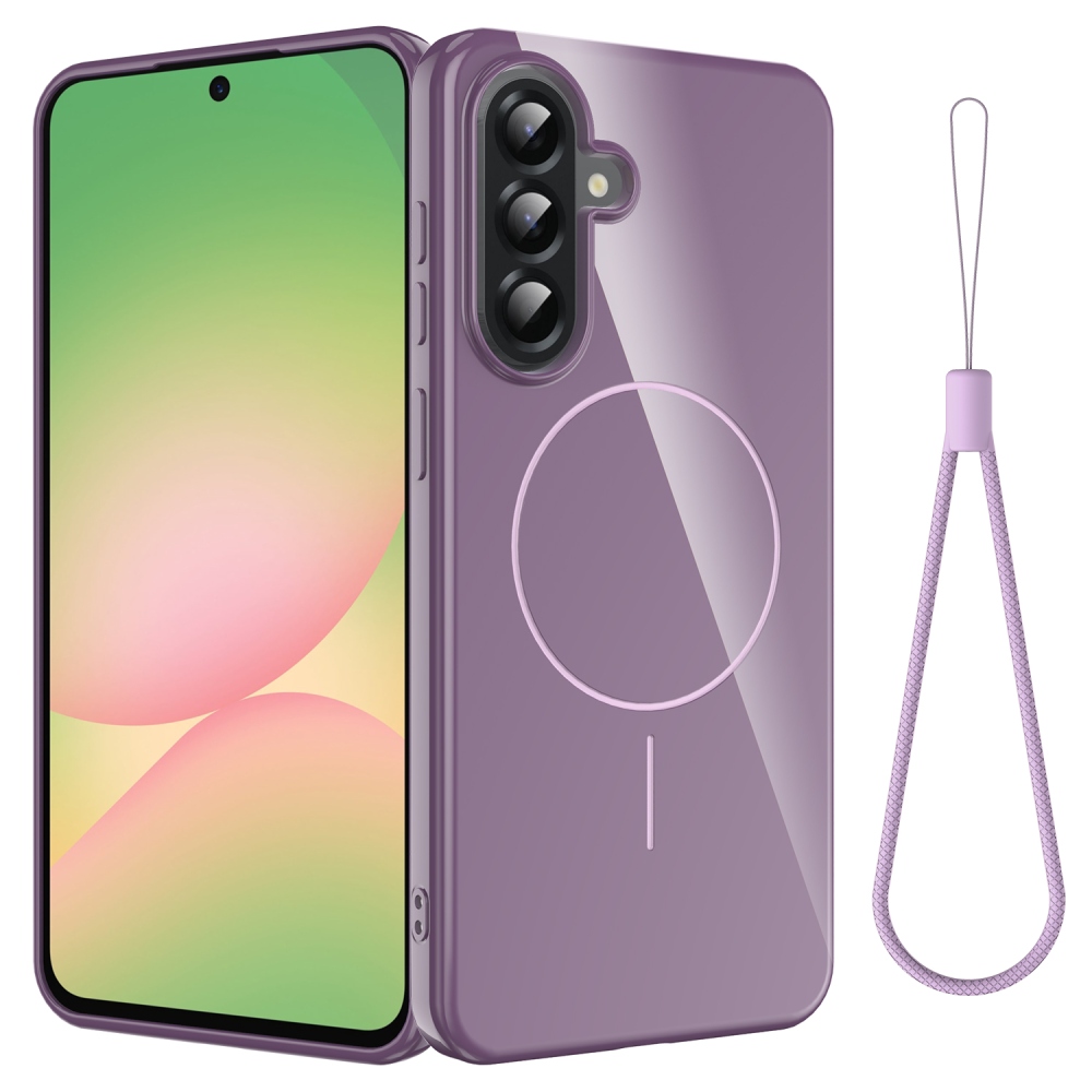 Carry gélový obal s MagSafe na Samsung Galaxy A17 5G - fialový