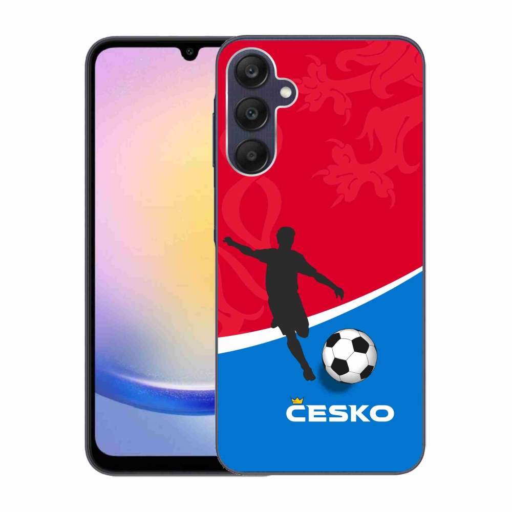 Gélový kryt mmCase na Samsung Galaxy A25 5G - futbal Česko