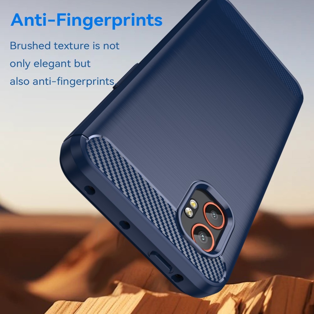 Carbon odolný gélový obal na Samsung Galaxy Xcover 7 Pro - modrý