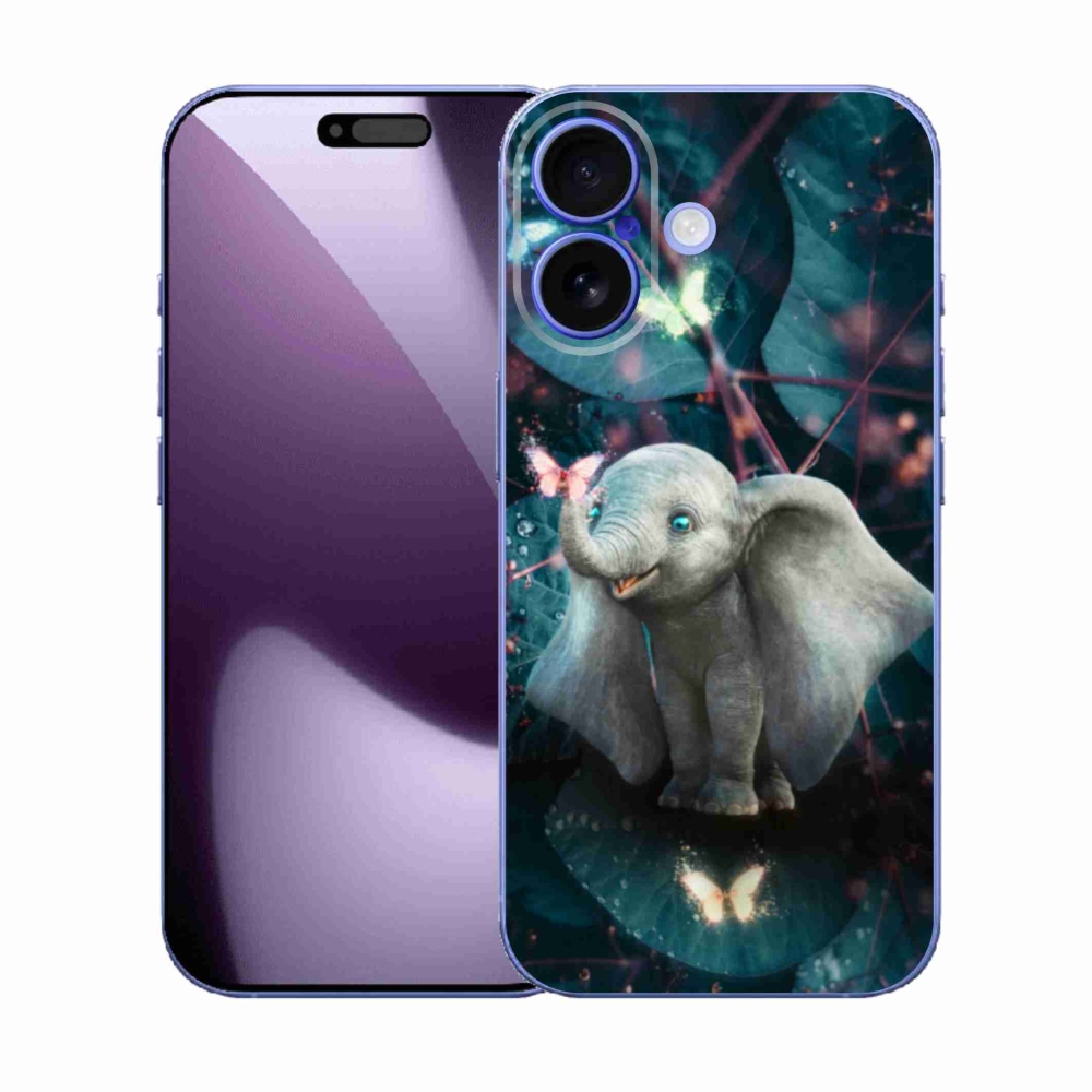 Gélový kryt mmCase na iPhone 17 - roztomilý slon