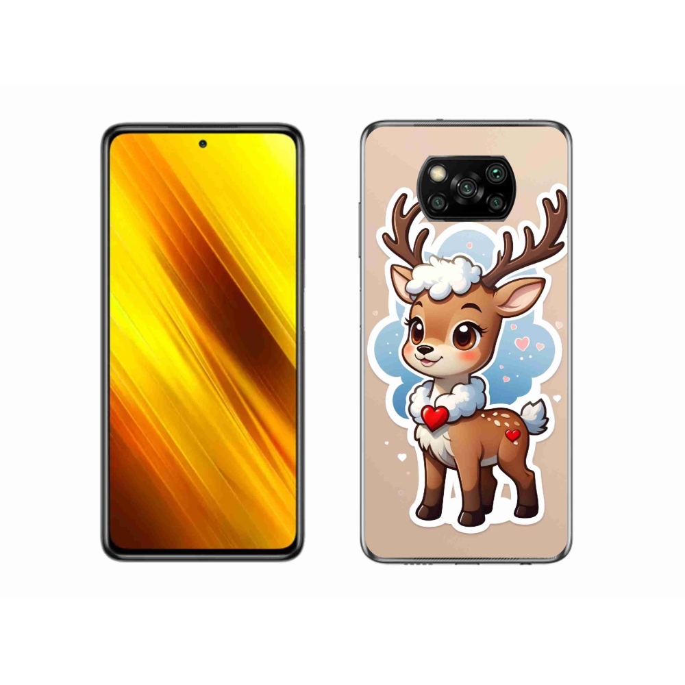 Gélový kryt mmCase na Xiaomi Poco X3 - kreslený sob