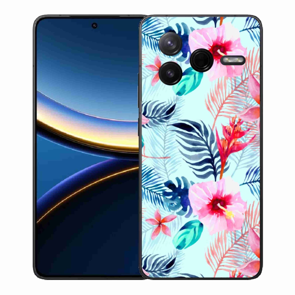 Gélový kryt mmCase na Xiaomi Poco F7 Pro - kvety