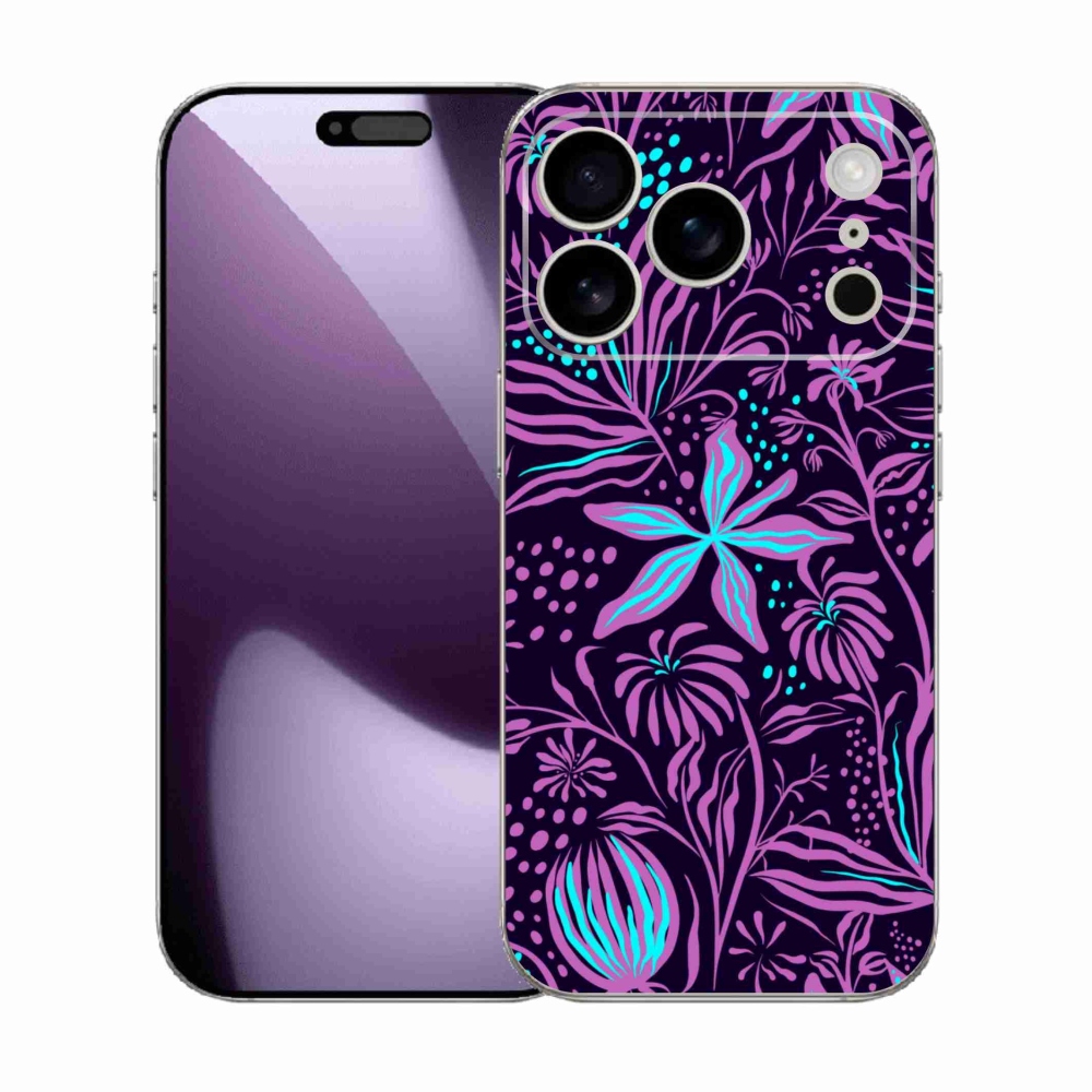 Gélový kryt mmCase na iPhone 17 Pro - kvety 2