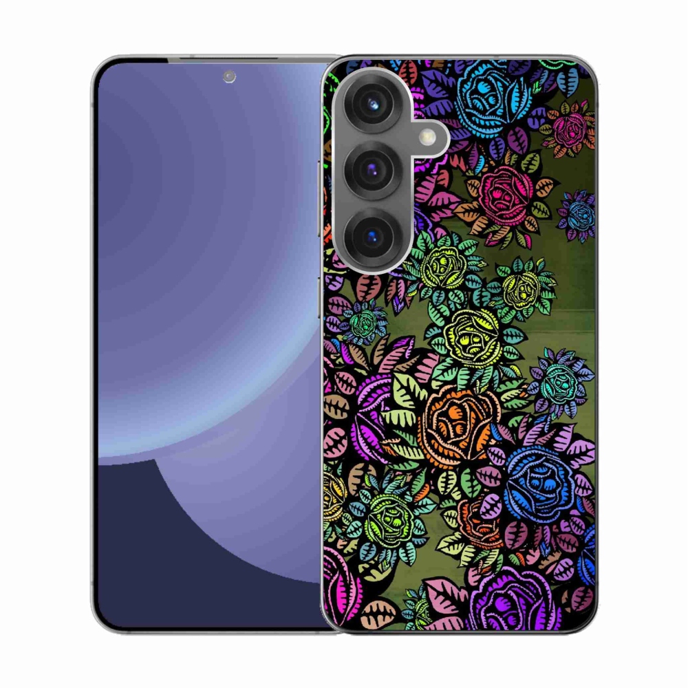 Gélový kryt mmCase na Samsung Galaxy S25 - kvety 6