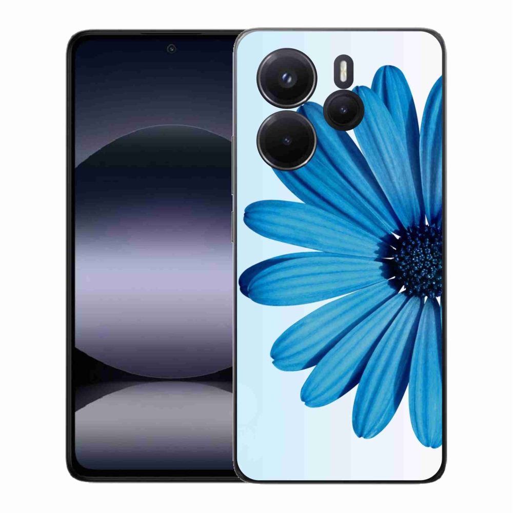 Gélový kryt mmCase na Xiaomi Redmi Note 14 - modrá margaréta