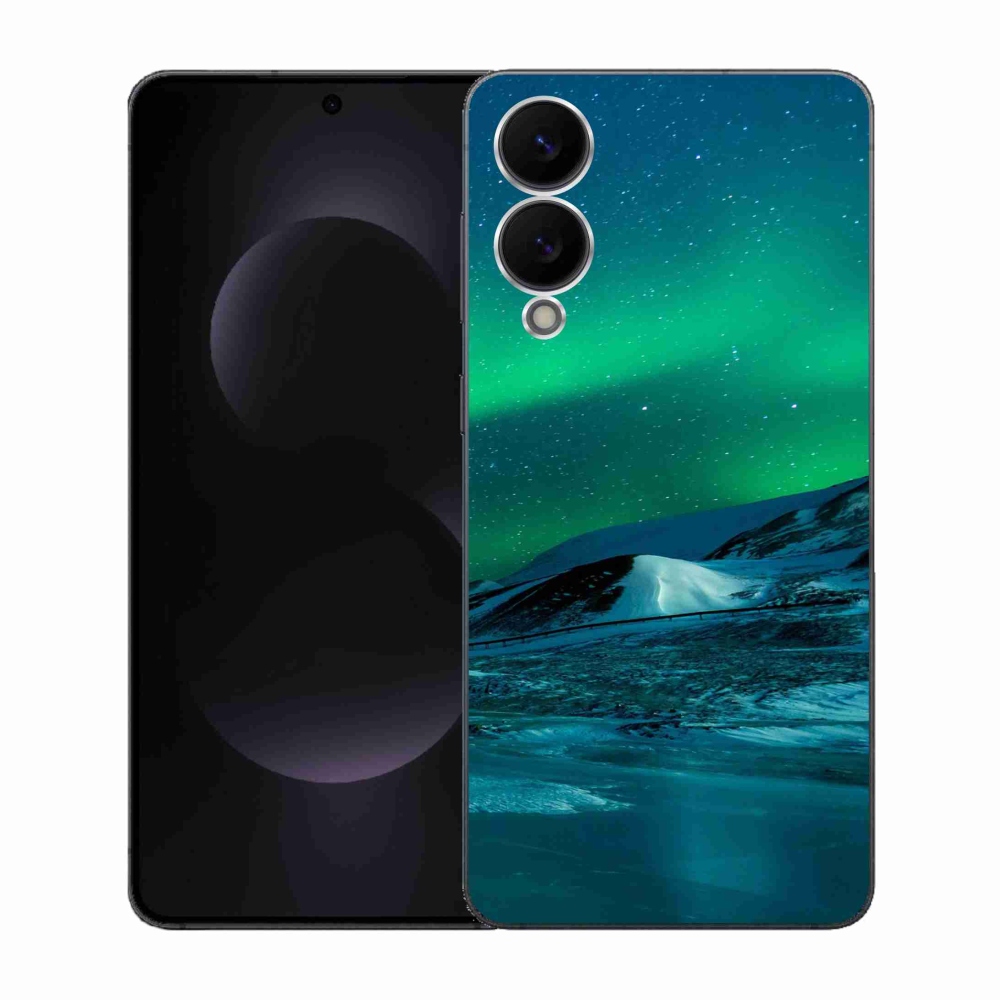 Gélový kryt mmCase na Samsung Galaxy S25 Edge - polárna žiara