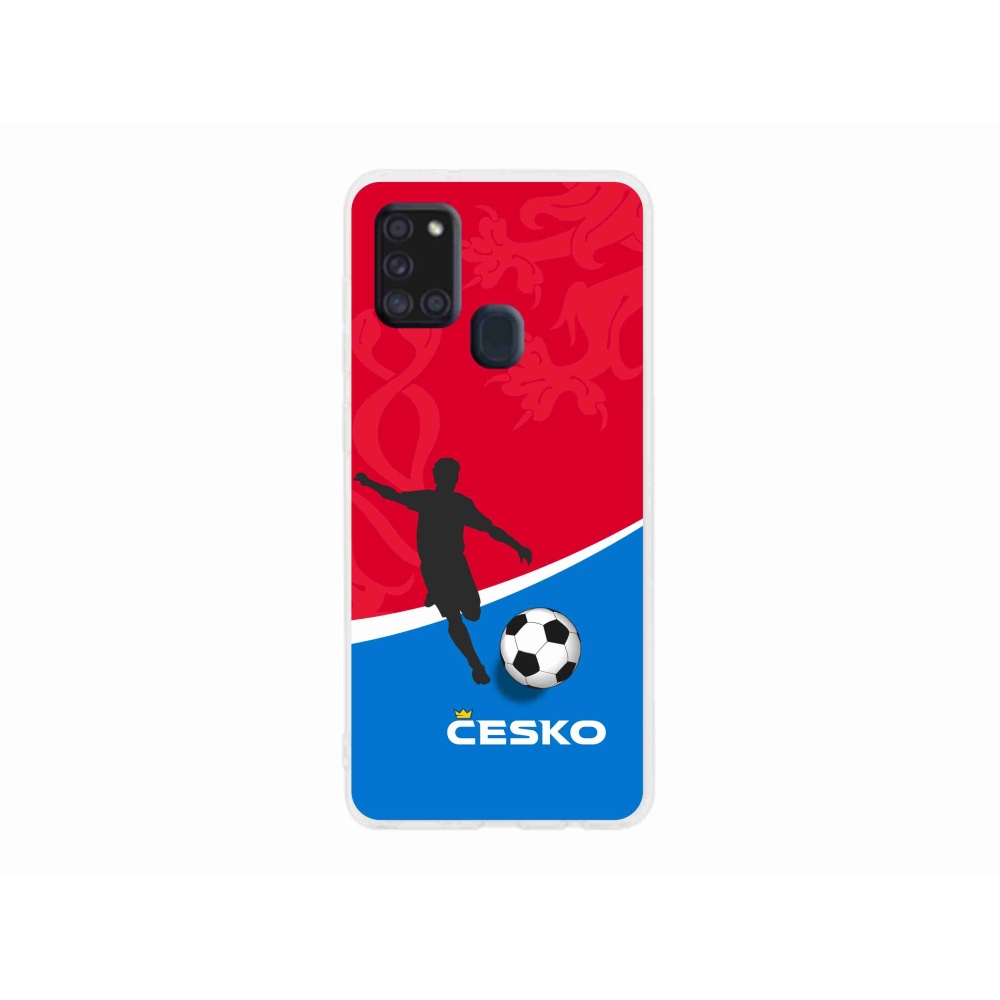 Gélový kryt mmCase na Samsung Galaxy A21s - futbal Česko