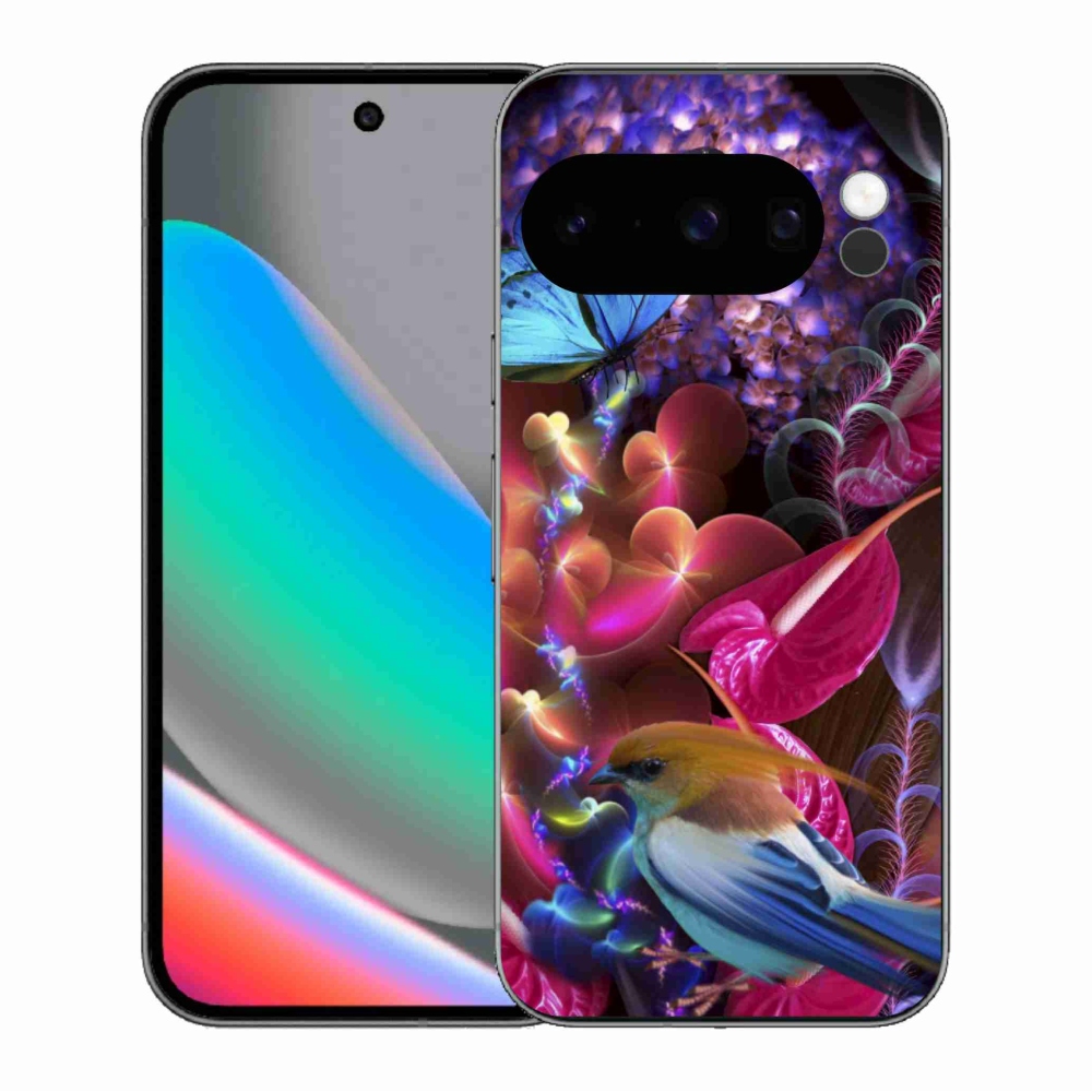 Gélový kryt mmCase na Google Pixel 10 Pro - farebné kvety