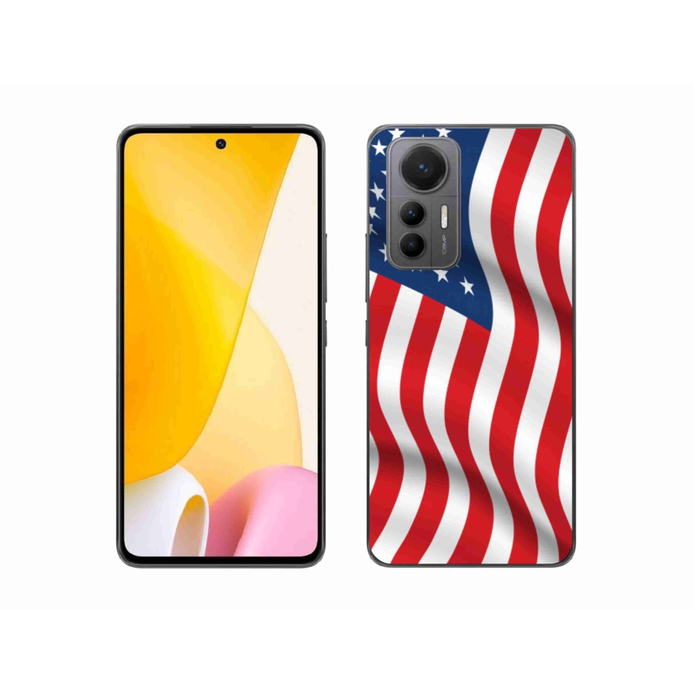 Gélový kryt mmCase na mobil Xiaomi 12 Lite - USA vlajka