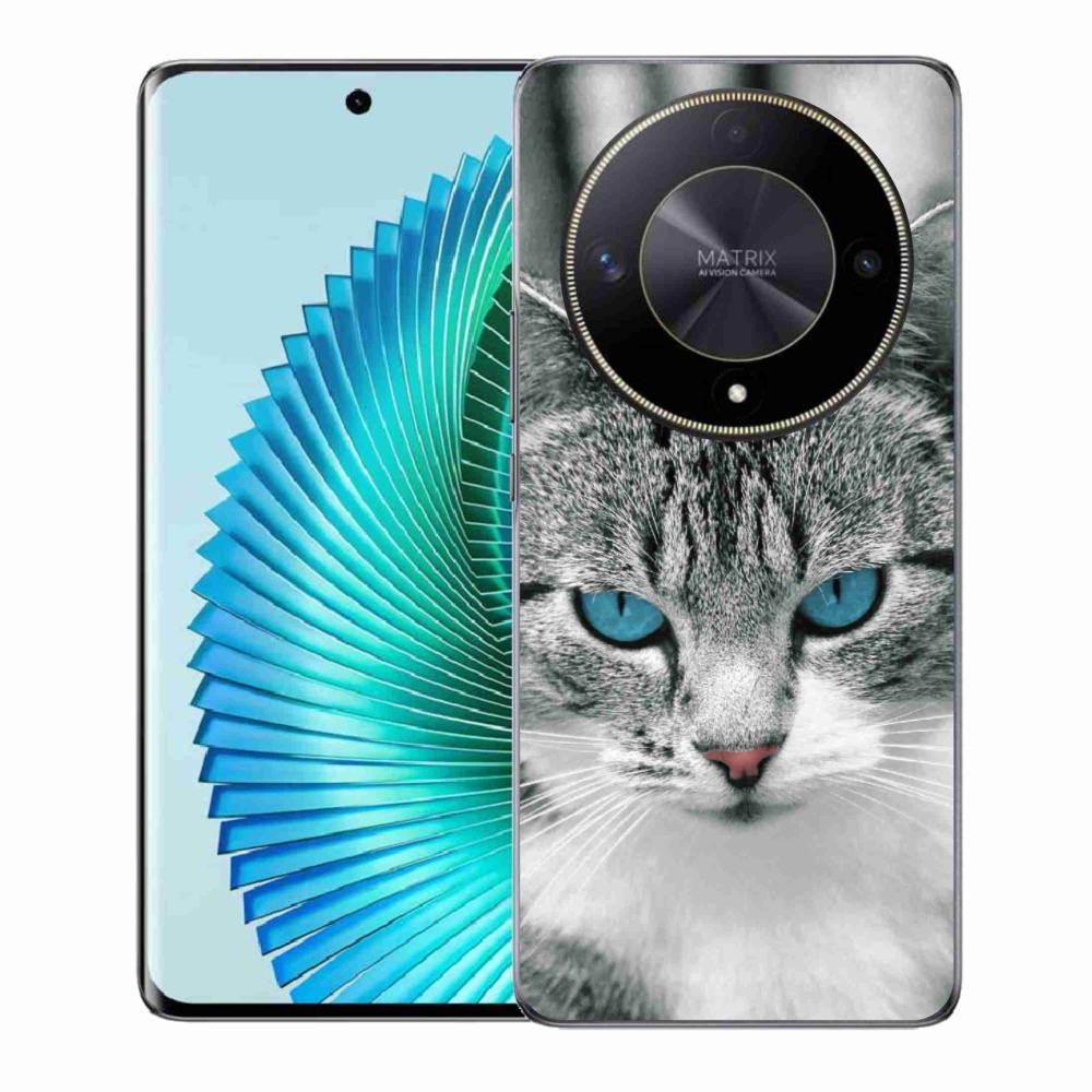 Gélový kryt mmCase na Honor Magic 6 Lite 5G - mačacie pohľad 1