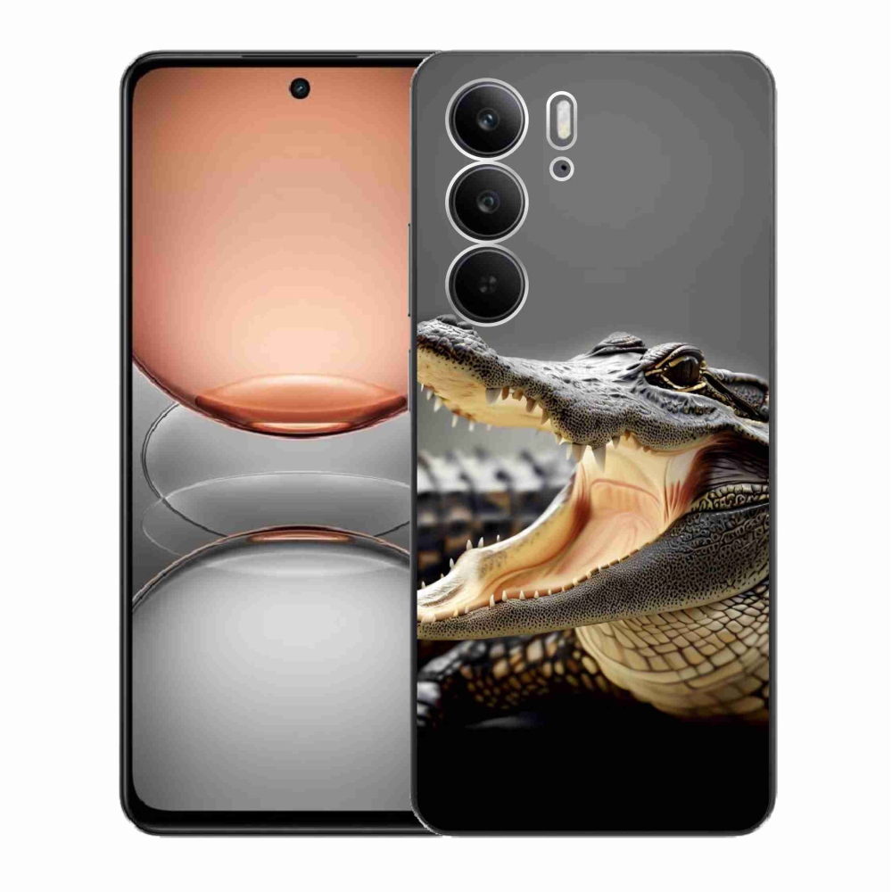 Gélový kryt mmCase na Realme C75 - krokodíl