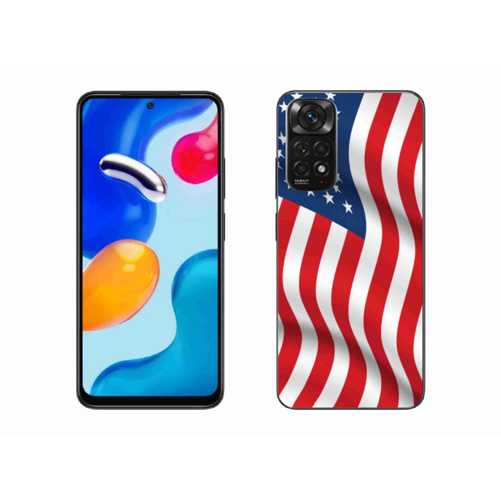 Gélový kryt mmCase na mobil Xiaomi Redmi Note 11 4G - USA vlajka