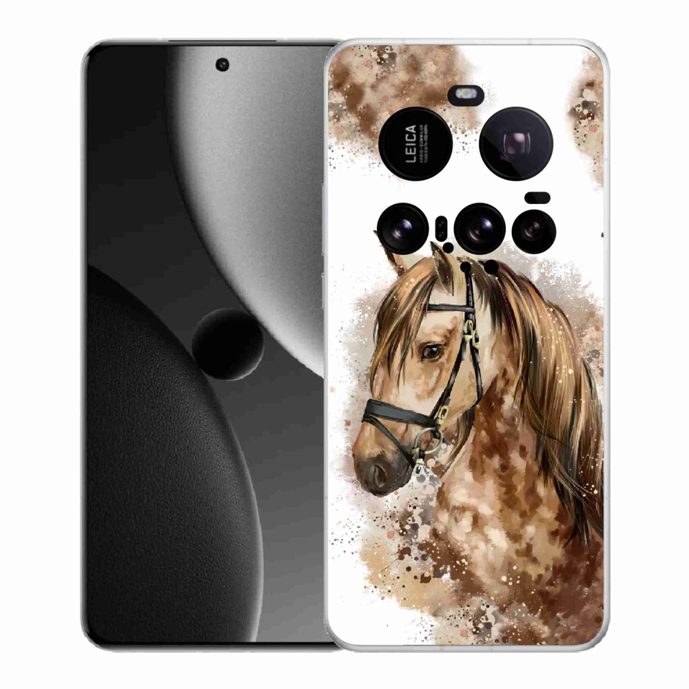 Gélový kryt mmCase na Xiaomi 15 Ultra - hnedý kreslený kôň