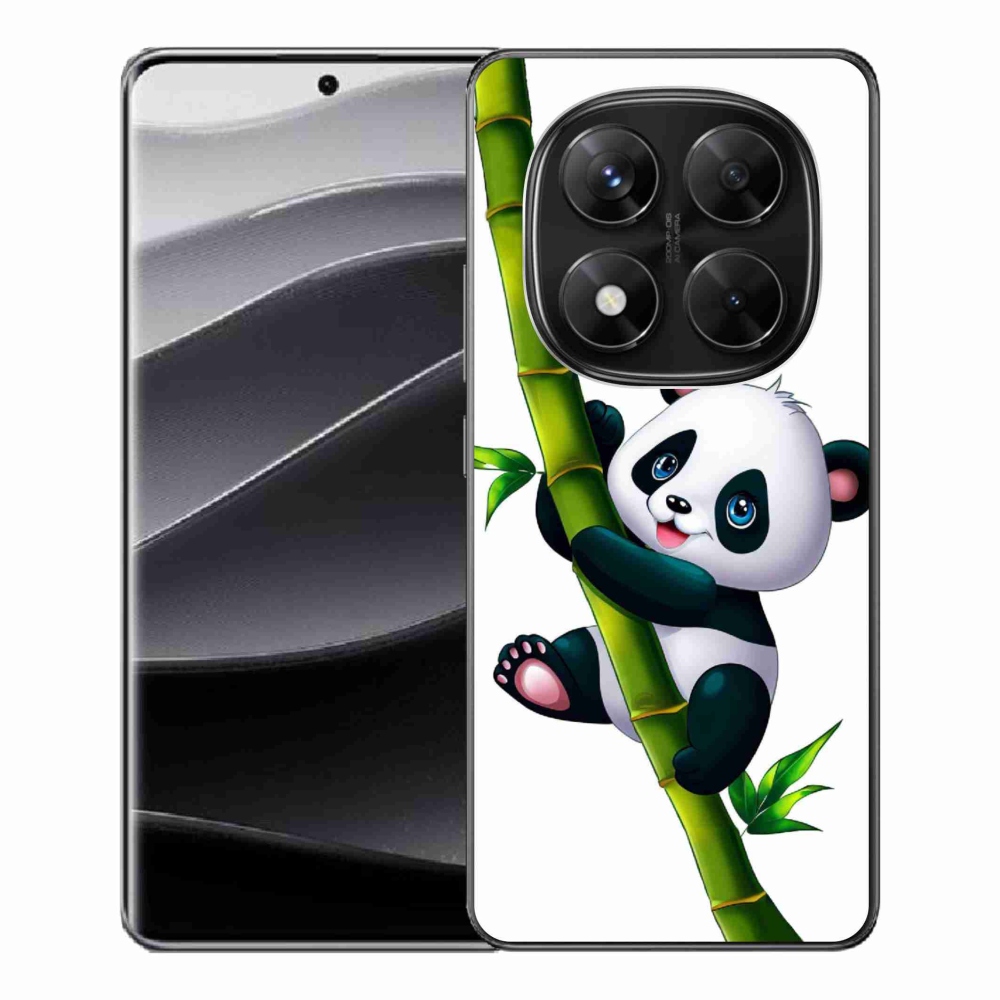 Gélový kryt mmCase na Xiaomi Redmi Note 14 Pro 5G/Poco X7 5G - panda na bambusu