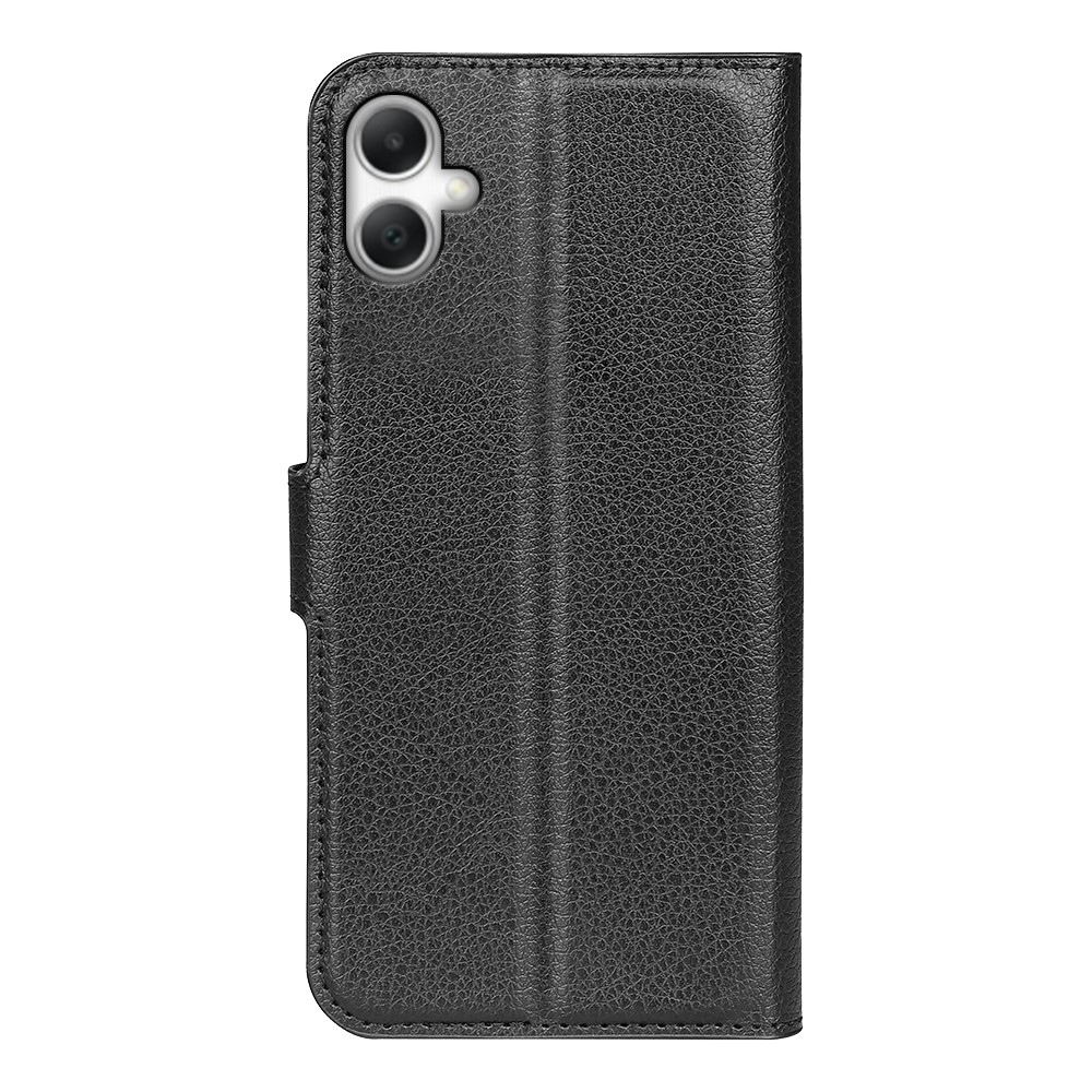Litchi knižkové púzdro na Samsung Galaxy A07 4G - čierne