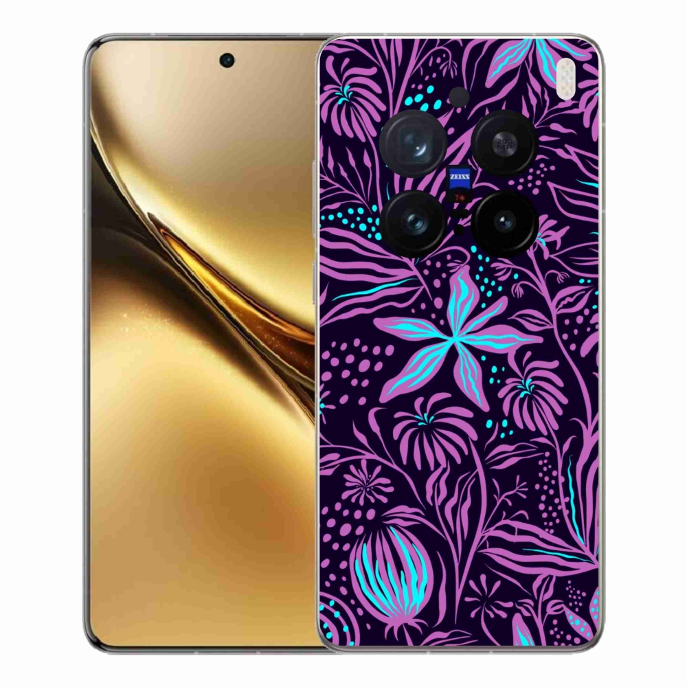 Gélový kryt mmCase na Vivo X200 Pro 5G - kvety 2