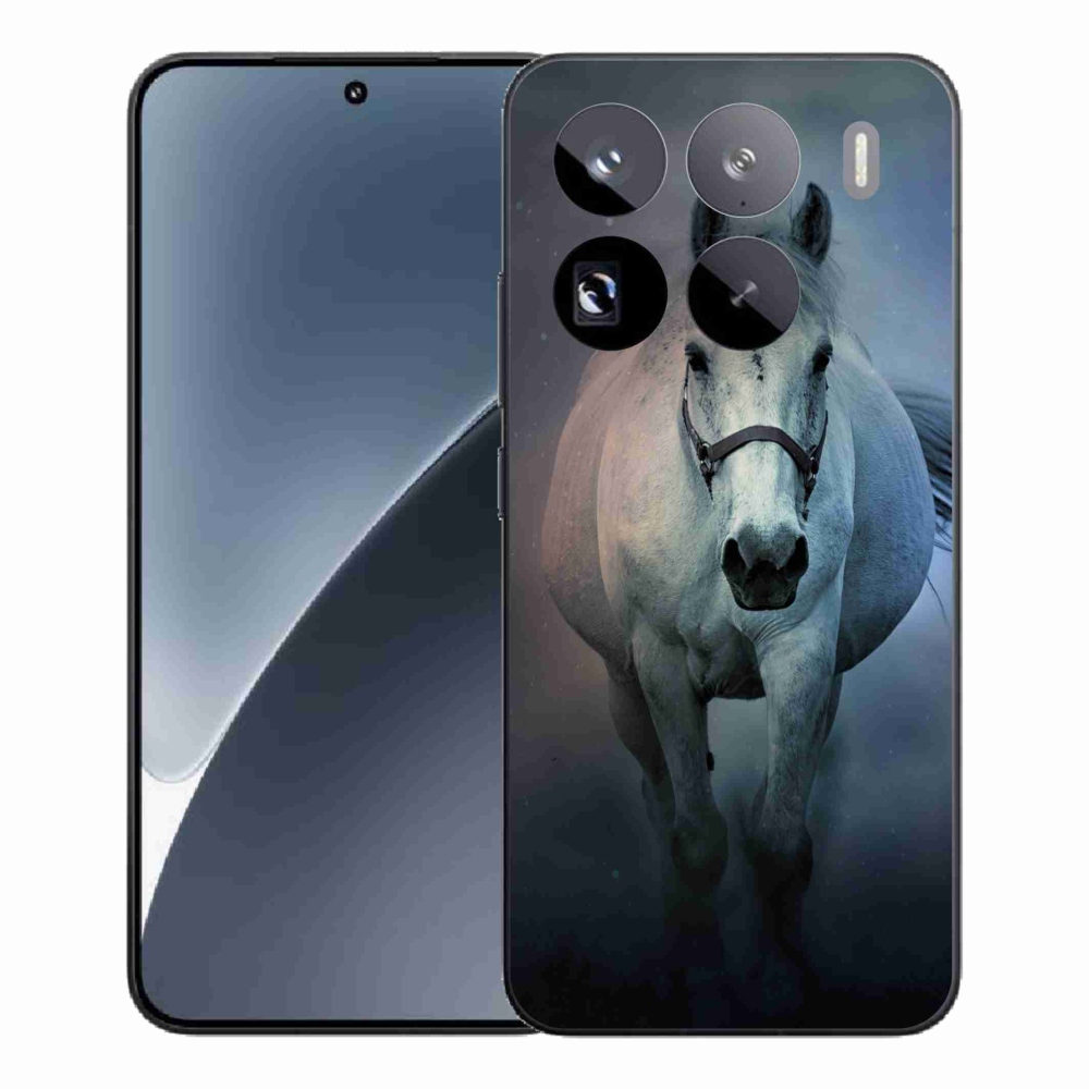 Gélový kryt mmCase na Xiaomi 15 Pro - bežiaci biely kôň