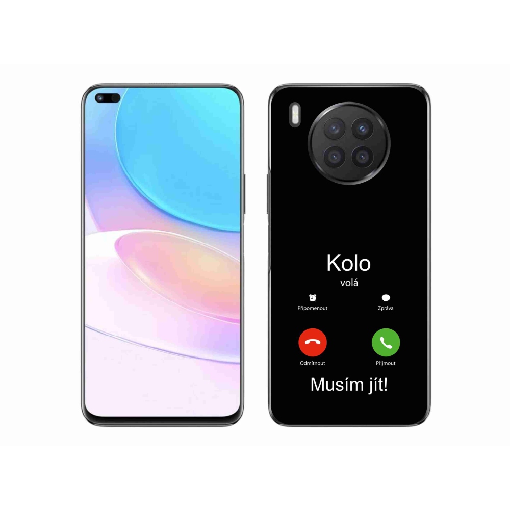 Gélový kryt mmCase na Honor 50 Lite - koleso volá čierne pozadie