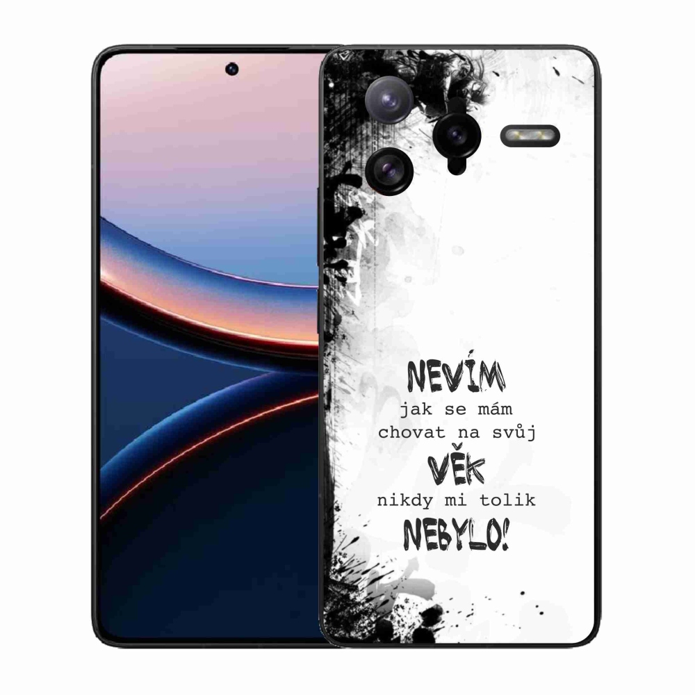 Gélový kryt mmCase na Xiaomi Poco F7 Ultra - vtipný text 14 biele pozadie