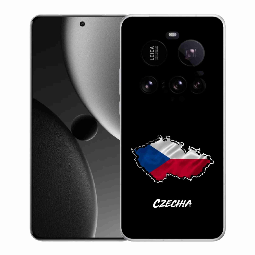 Gélový kryt mmCase na Xiaomi 15 Ultra - Czechia čierne pozadie