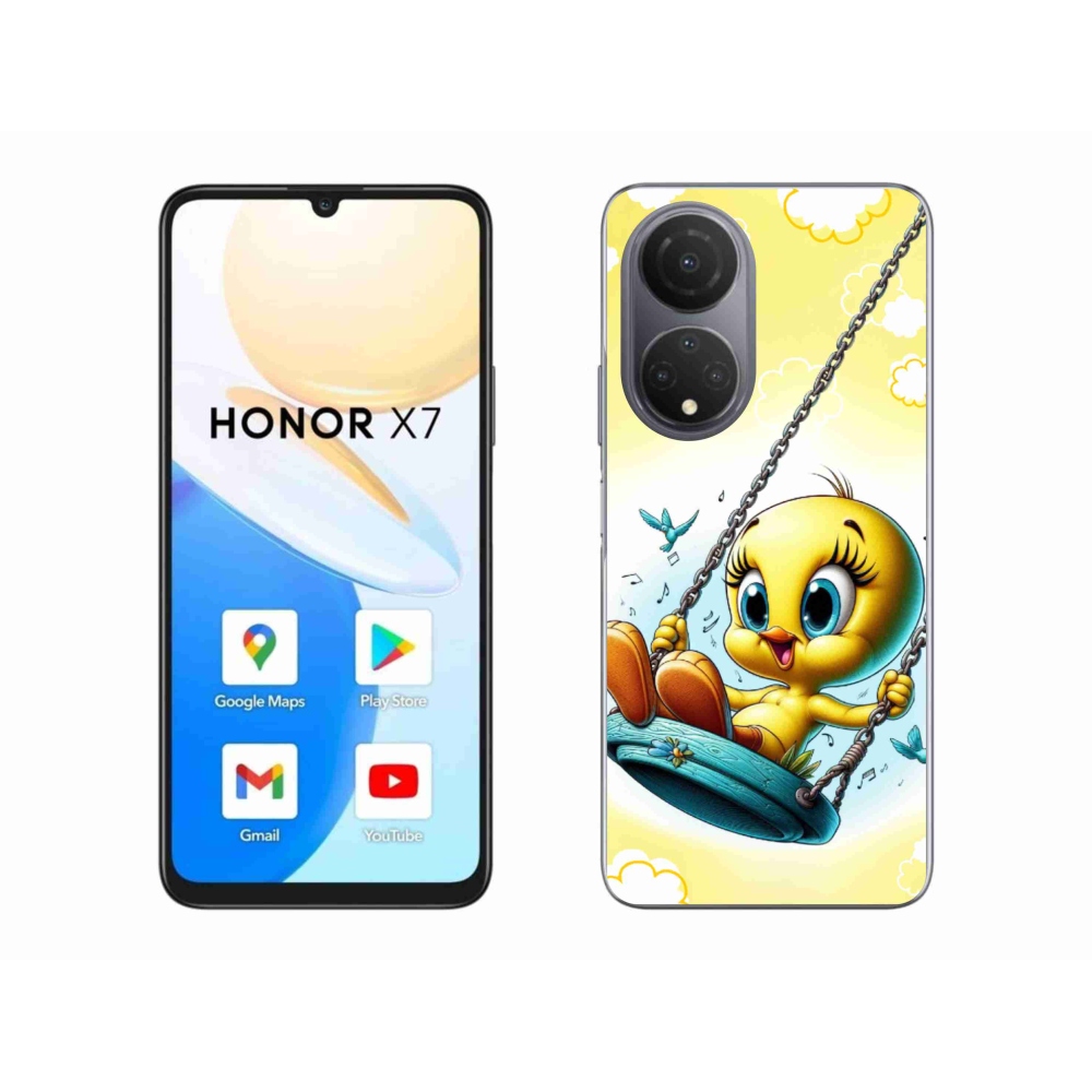 Gélový kryt mmCase na Honor X7 - tweety