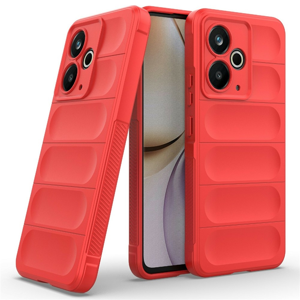 Rugg odolný gélový obal na Realme 14T 5G - červený