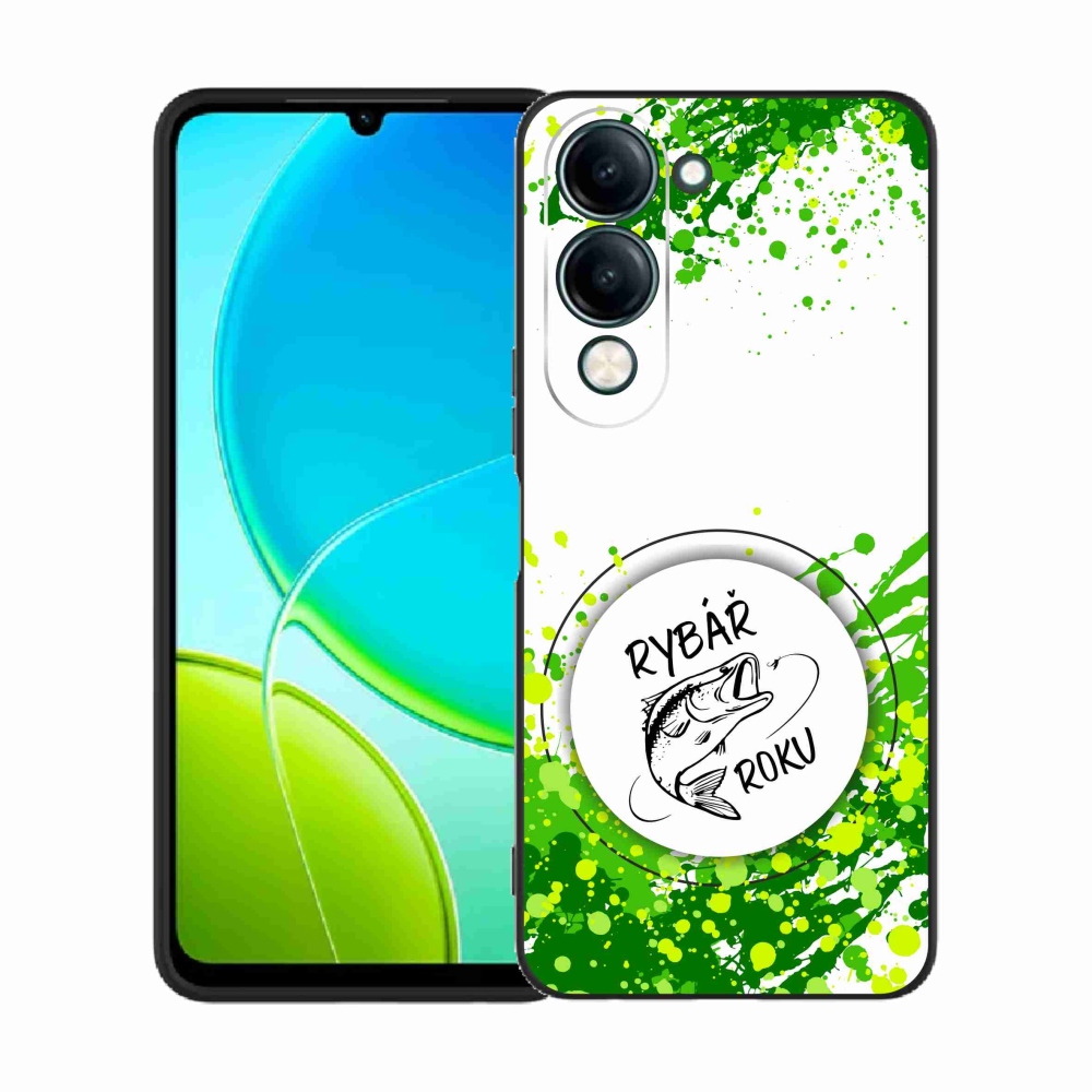 Gélový kryt mmCase na Vivo Y29s 5G - rybár roku biele pozadie