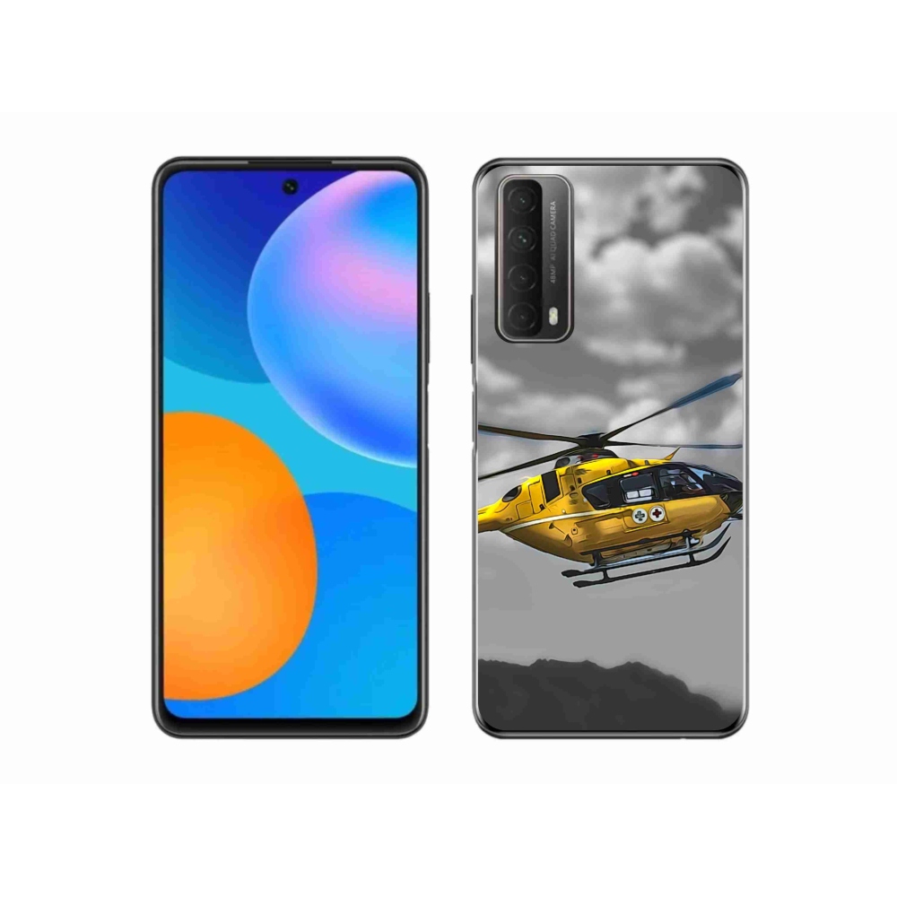 Gélový kryt mmCase na Huawei P Smart (2021) - žltá helikoptéra