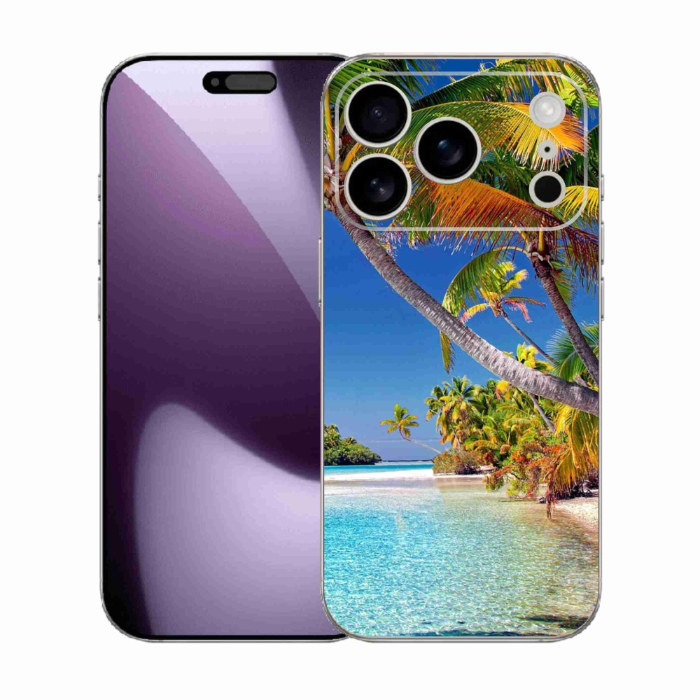 Gélový kryt mmCase na iPhone 17 Pro - morská pláž
