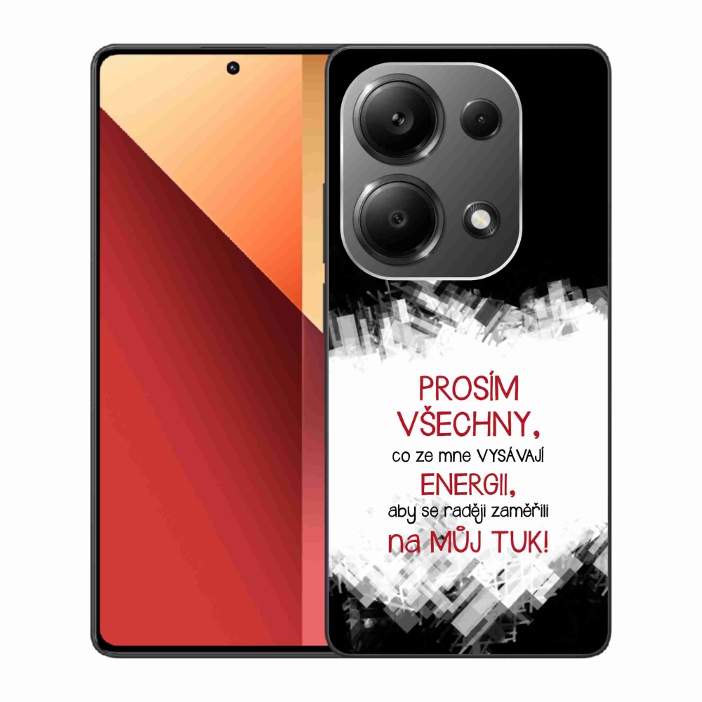 Gélový kryt mmCase na Xiaomi Redmi Note 13 Pro 4G/Poco M6 Pro - vtipný text 1 červený